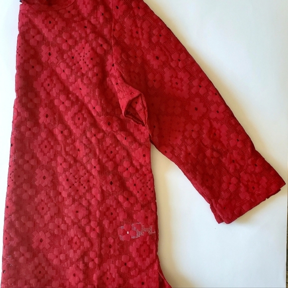 LOT OF 5 PCS NWT SCARLETT MESH TOP WITH CAMI RED COLOR SIZE 2X/2T - Picture 7 of 7